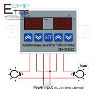 1ชิ้น ZFX-ST3022เทอร์โมตัวควบคุมอุณหภูมิความชื้นเทอร์โมมิเตอร์ควบคุมไฮกรอมิเตอร์ตัวควบคุมอุณหภูมิ12V/24V/220V
