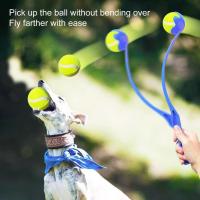 Tennis Ball Thrower For Dogs Pet Ball Lahers Hands-Free Fun Toy For Dogs Increase Speed Distance Of Exercise Pet Ball Thrower