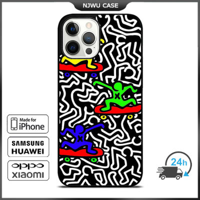 Keith Haring 11 Phone Case for iPhone 14 Pro Max / iPhone 13 Pro Max / iPhone 12 Pro Max / XS Max / Samsung Galaxy Note 10 Plus / S22 Ultra / S21 Plus Anti-fall Protective Case Cover