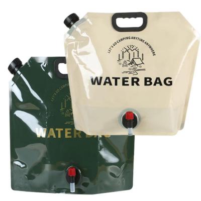 Folding Water Bag Foldable 9L Water Storage Carrier Bag Thick Handle Water Storage Tool for Travel Hiking Camping Climbing and Home respectable