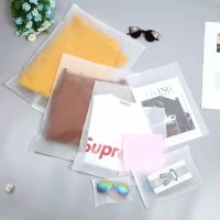 Ziplock Matte Transparent Waterproof Underwear Clothes Storage Bag Travel Thick Packing Ziplock Seal Transparent Cactus Flamingo