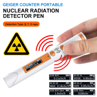 VOVA เครื่องวัดปริมาณออกซิเจนในเครื่องตรวจจับกัมมันตรังสีแบบชาร์จไฟได้ปากกา USB เคาน์เตอร์เกเกอร์แบบพกพาจอแสดงผลแอลอีดีเครื่องตรวจจั