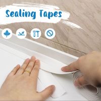 Shower Bath Sealing Strip Tape Bathroom Toilet Caulk Tape Strip Pvc Self Adhesive Waterproof Mildew Wall Sticker Sink Edge Tape