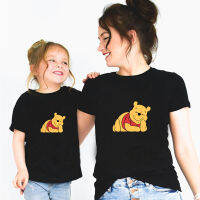 Family Tshirt Cotton Kawaii Cartoons Printing T-Shirt Women Clothes Baby Casual Children Soft Short Sleeve Streetwear