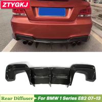 R Style High Quality Carbon Fiber Rear Bumper Lip Diffuser Trims For BMW 1 Series E82 Tuning 2007-2013