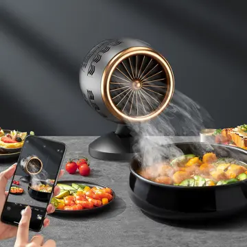 USB Charging Desktop Range Hood Portable Kitchen Exhaust Fan Fume