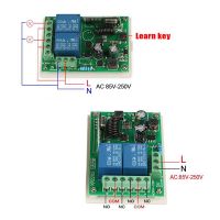 Wireless Remote Control Switch 220V 2-Way Rolling Shutter Garage Door Motor Controller 315MHz