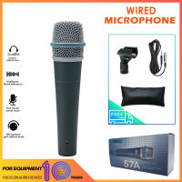 Shure BETA57A เครื่องดนตรีแบบไดนามิกไมโครโฟนคอยล์เคลื่อนย้ายได้,ไมโครโฟนกระบะเครื่องดนตรีคาราโอเกะแบบมีสาย