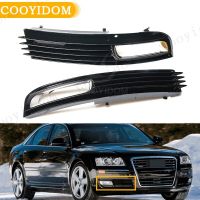 For Audi A8 D3 2008 2009 2010 4E0807681AN 4E0807682AN Car Fog Light Grille Front Bumper Fog Light Frame Grille Car-Styling