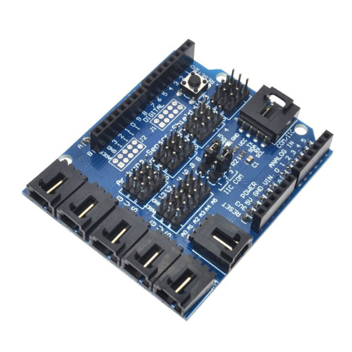 โล่เซ็นเซอร์-arduino-v4-0แผงวงจรไฟฟ้าพัฒนาการขยายตัวโมดูลแบบอะนาล็อกดิจิตอล-v4