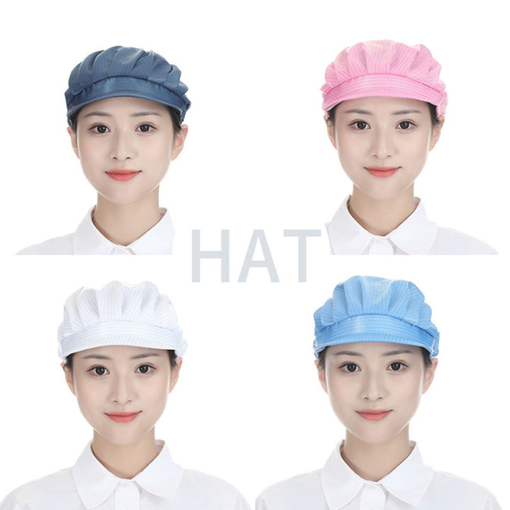 หมวกเชฟสำหรับทำอาหารในครัวหมวกสำหรับทำอาหารอาหารตาข่ายปีกหมวกมีช่องระบายอากาศสำหรับร้านอาหาร