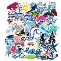 【LZ】 10/30/50pcs Summer Beach Stickers Surfing Sea Turtle VSCO Blue Laptop Fridge Phone Skateboard Suitcase Decal Graffiti Sticker F5