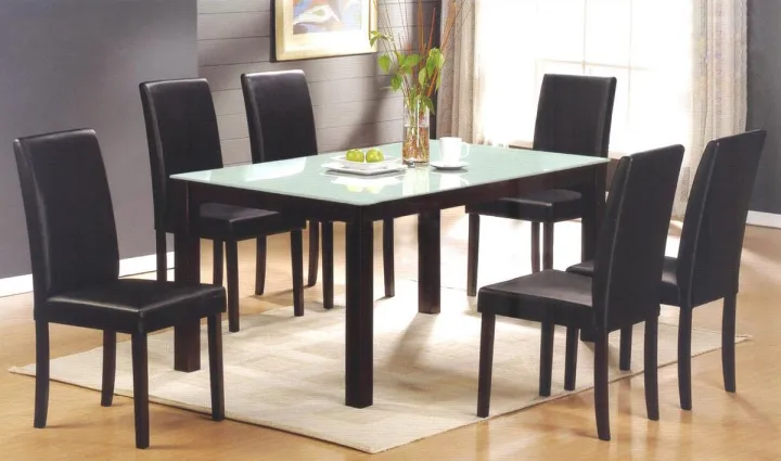 Modern Tempered Glass Top Dining Table, Best Glass Top For Dining Table