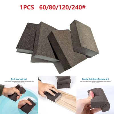 【CW】 Sanding Sponge Blocks Sandpaper Wall Grinding Block Polished Abrasive 60/80/120/210 Grit
