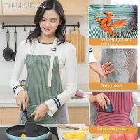 ❍❦∏ Wipable hand apron kitchen household waterproof and oil resistant female apron cute and fashionable adult men and womens cookin