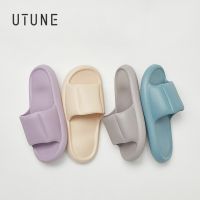 ☇□ UTUNE รองเท้าแตะ EVA พื้นนิ่ม กันลื่น ใส่สบาย เหมาะกับใส่ในบ้าน ห้องนอน สําหรับผู้หญิง และผู้ชาย