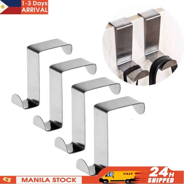 [Leslye] Nail Free Over The Door Hooks, Bathroom Drawer Door