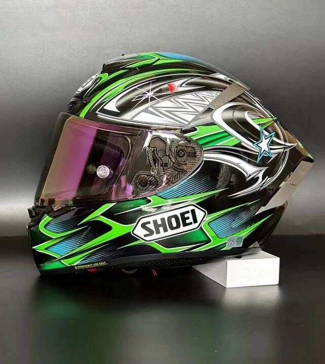 New Full Face Motorcycle Helmet Shoei X14 Green Yanagaw Helmet Motocross  Racing Motobike Riding Helmet Casco De Motocicleta | Lazada