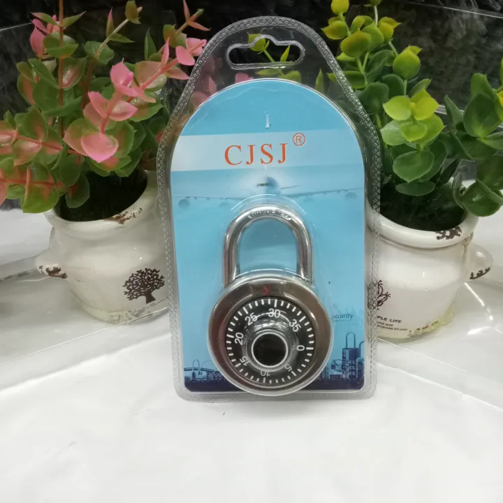 CJSJ Rotary padlock Digit Combination Code Lock Suitcase Lock Lazada PH
