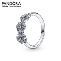 Pandora Pansy sterling silver ring with clear cubic zirconia เครื่องประดับ แหวน แหวนเงิน สีเงิน แหวนสีเงิน แหวนแพนดอร่า แพนดอร่า