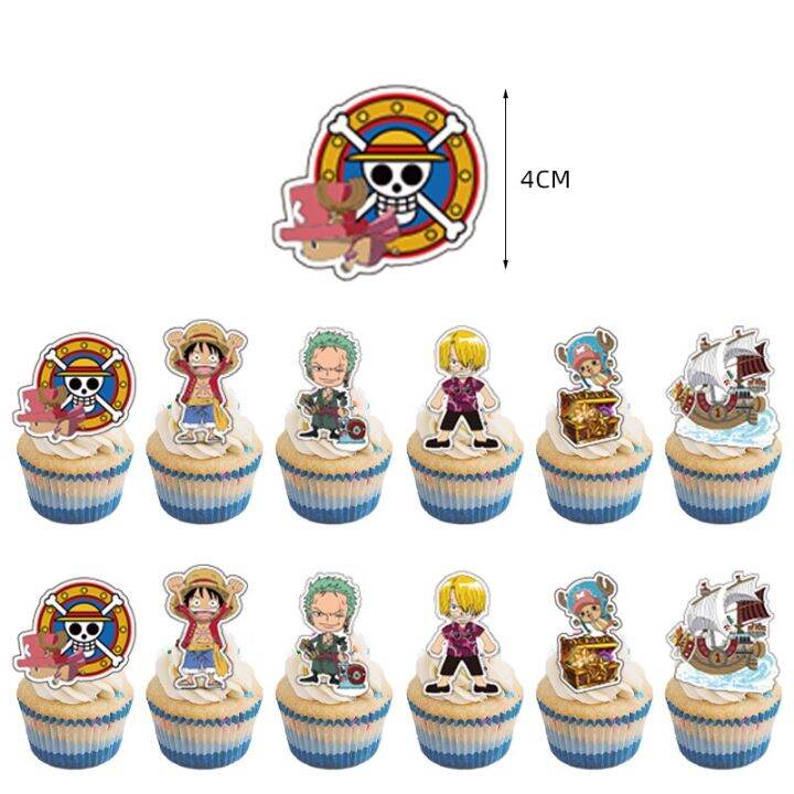 yf-one-piece-theme-luffy-disposable-tableware-decoration-set-banner-cake-topper-plate-straw-baby-birthday-party-needs-fy