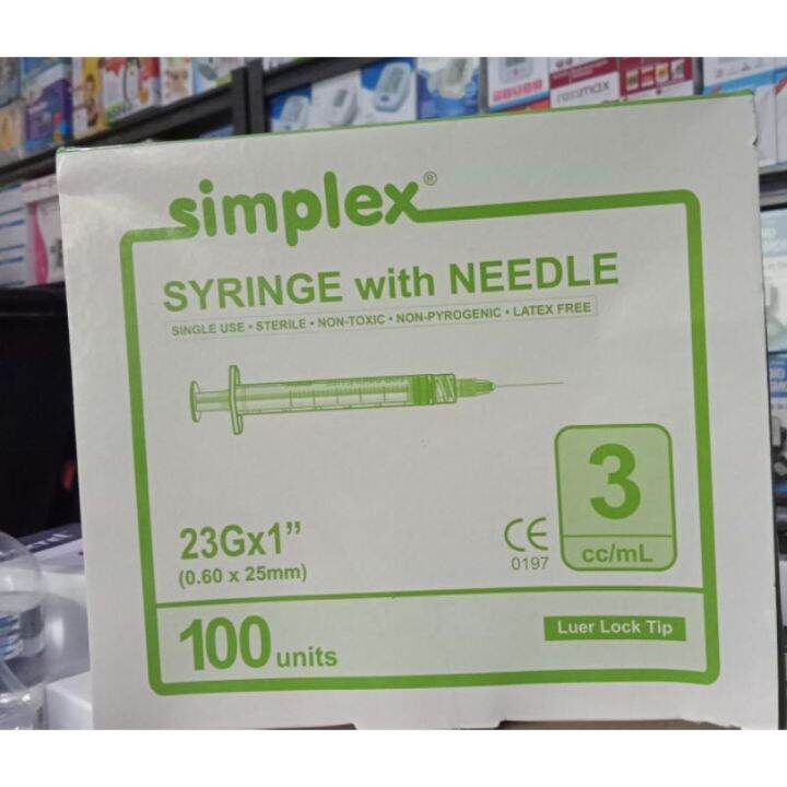 heat sell SYRINGE WITH NEEDLE 3CC/ML (SIMPLEX) Lazada PH
