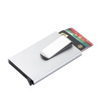 【CW】❉□  Metal Card Wallet Business Minimalist Credit ID Holder Luxury Cardholder Pop-up Money Clip Dropshipping