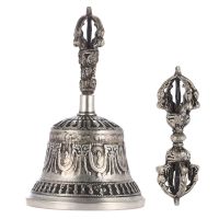 Handcrafted Tibetan Buddhist Temple Meditation Singing Bell with Dorje Vajra Buddhism Practice Instrument