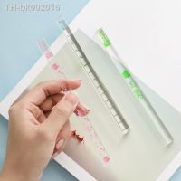 ✼ Lovely Four Sides Straight Ruler 15cm/20cm Cartoon Transparent Stereo Ruler Measuring Tools Kawaii Stationery Office Supplies