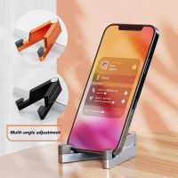 GTWIN Universal Mini Size Aluminum Portable Folding Desk Mount Holder Mobile Phone Foldable Stand for iphone 14 13 12 11 pro max