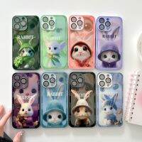 [ข้อเสนอพิเศษ]เคสกระจกกระต่ายน่ารักเหมาะสำหรับโทรศัพท์ Phone14 13 12 11 PROMAX PRO สีเมทลิกการป้องกันฟิล์มเลนส์แบบรวมทุกอย่าง