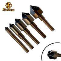 Krachtige 5Pcs 5ขลุ่ย Chamfer Countersink HSS Chamfering อุตสาหกรรมเครื่องตัด14 38 12 34 58 Countersink เจาะ Bit