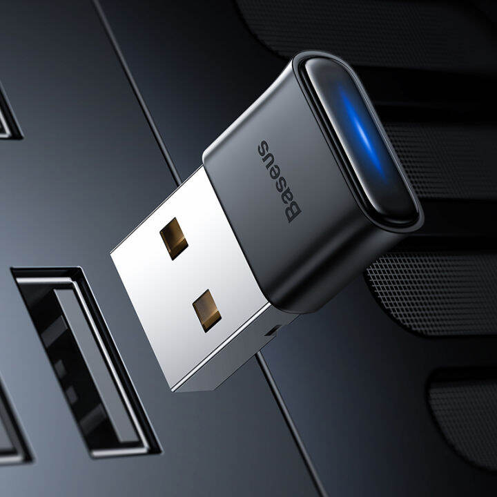 Baseus Dongle USB Adaptor Bluetooth, Adaptor Penerima Pemancar BA04
