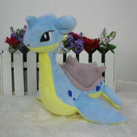 ตุ๊กตาตุ๊กตา Lapras โปเกมอนนุ่มสั้นยัดไส้ของเล่นตุ๊กตาอะนิเมะสำหรับของขวัญวันเกิดสำหรับเด็ก