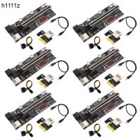 VER 12X010 Riser PCI Express X16อุณหภูมิ6Pin Cabo Riser สาย USB PCIE Riser สำหรับการ์ด GPU Bitcoin Miner Mining