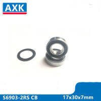 Axk S6903-2rs สแตนเลส440c ไฮบริดเซรามิกร่องลึกลูกปืน17x30x7มิลลิเมตร6903 61903 S6903-2rs Cb Abec-5