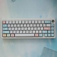 Chalk Keycaps Korean English Japanese Cherry Profile PBT Sublimation Mechanical Keyboard Keycaps For Cherry MX Switch 61/68/87