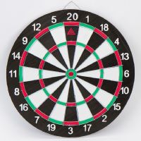 กระดานปาเป้า ขนาดมาตรฐาน 17 นิ้ว ปาเป้า เกมปาเป้า DART BOARD แบบหนา บอร์ดปาเป้า ปาได้ทั้ง 2 หน้า พร้อมลูกดอก 6 ลูก และ ที่แขวนตะปู Dartboard