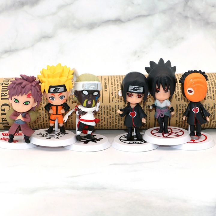 COMBO 6 EM] Bộ mô hình đồ chơi Naruto chibi hokage Boruto figue anime manga  sasuke 