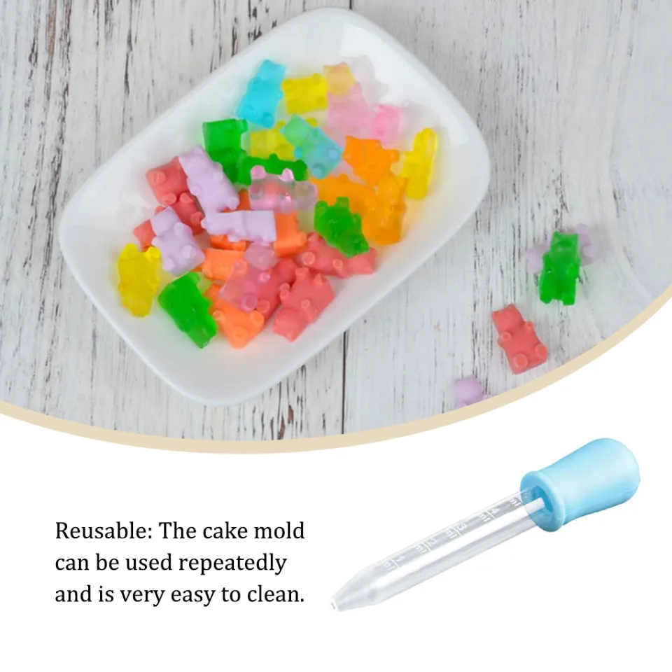 DIY Multi-use Silicone Cake Tools Mold 50 Cavity Silicone Gummy Bear  Chocolate Mold Candy Maker Ice Tray Jelly Moulds