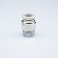 Trachea Copper Quick Connector White Thread Nickel Plated PC468-M5010203 Pneumatic Quick Plug Upright Connector Pipe Fittings Accessories