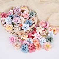 ♕♂ 10Pcs 4.5cm Multicolor Daisy Flower Heads Mini Silk Artificial Flowers for Wreath Scrapbooking Home Wedding Decoration