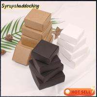 SYRUPSHADDOCKING 10pcs อุปกรณ์ปาร์ตี้ หัตถกรรมของขวัญ เครื่องประดับ กล่องกระดาษคราฟท์ ที่เก็บขนม แพ็คเกจกระดาษแข็ง ห่อ