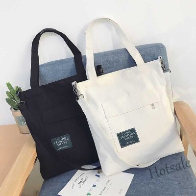 【hot sale】۞♧◕ C16 Canvas bag Korean student school bag Harajuku tote bag all-match large-capacity messenger shoulder bag