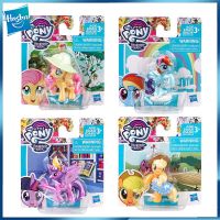 Hasbro โมเดล Boneka Kuda Poni ขนาดเล็กของเล่นเด็กแจ็คเรนโบว์แดชทไวไลท์แวววาว Action FIGURE Anime