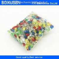 ◆⊕▤ 500PCS/LOT 3MM LED Diode Kit Mixed Color Red Green Yellow Blue White LED Light 5 Color Each 100 pieces