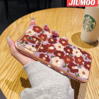 เคส JIUMOO สำหรับ Xiaomi 13 Pro,เคสแฟชั่นลายดอกไม้นำโชคใหม่กรอบสี่เหลี่ยมเคลือบพื้นผิวเคสนิ่มซิลิกาเจลกันกระแทกเคสมือถือรวมฝาครอบป้องกันเลนส์กล้องถ่ายรูปทั้งหมด