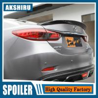 สปอยเลอร์สำหรับ Mazda 6 2014-2018 Mazda6วัสดุสปอยเลอร์เคลื่อนไหว ATENZA ABS หางสีรองพื้นรถยนต์สปอยเลอร์เคลื่อนไหวสปอยเลอร์ด้านหลัง