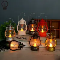 ILT ตะเกียง ตะเกียงLED โคมไฟแค้มปิ้ง ตะเกียงรั้ว ตะเกียงพกพา ตะเกียงตกแต่ง ตะเกียงตกแต่งเทศกาล oil lamp ไฟประดับ มี7สีให้เลือก ไฟฮาโลวีน