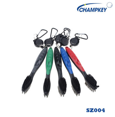 Champkey PGM แปรงทำความสะอาดไม้กอล์ฟ ขนาดพกพา แบบด้ามจับ (SZ004) มีให้เลือกหลากสี